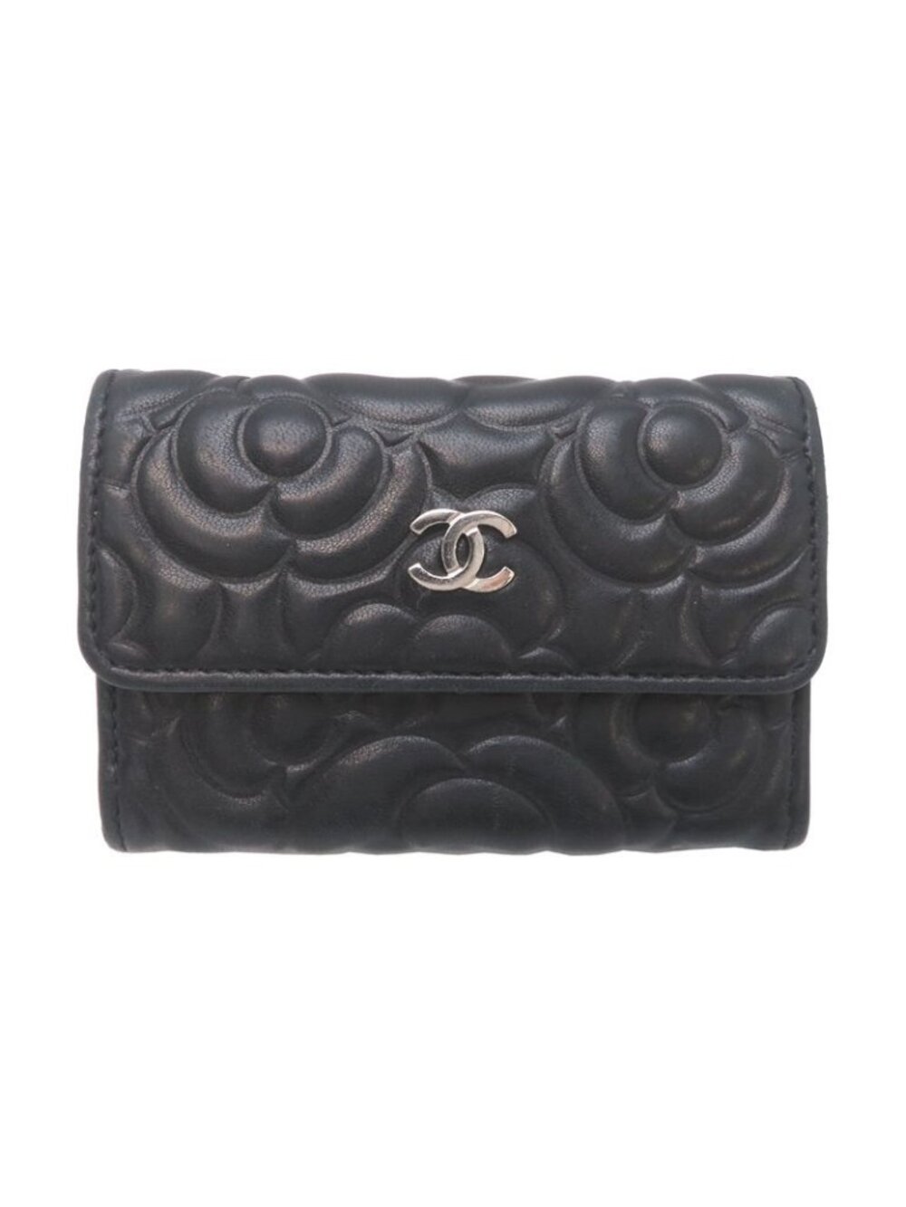 Chanel Card Case Card Holders Black